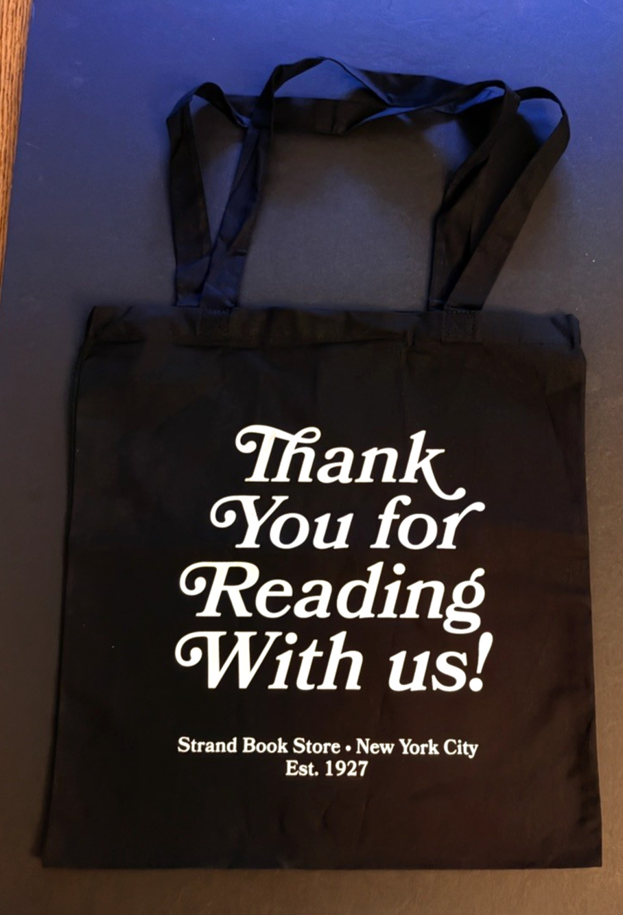 Strand Bookstore NYC Canvas Tote Bag - 18 Miles of Books - Deep Black
